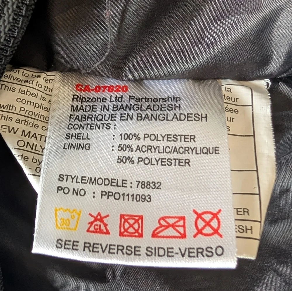 Ripzone Women's Winter Jacket Teens Ski Snowboard Snow Plaid Size L - Picture 6 of 16